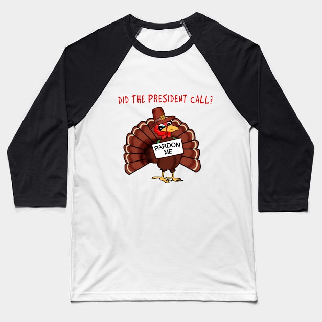 TURKEY FUNNY Baseball T-Shirt by Scarebaby